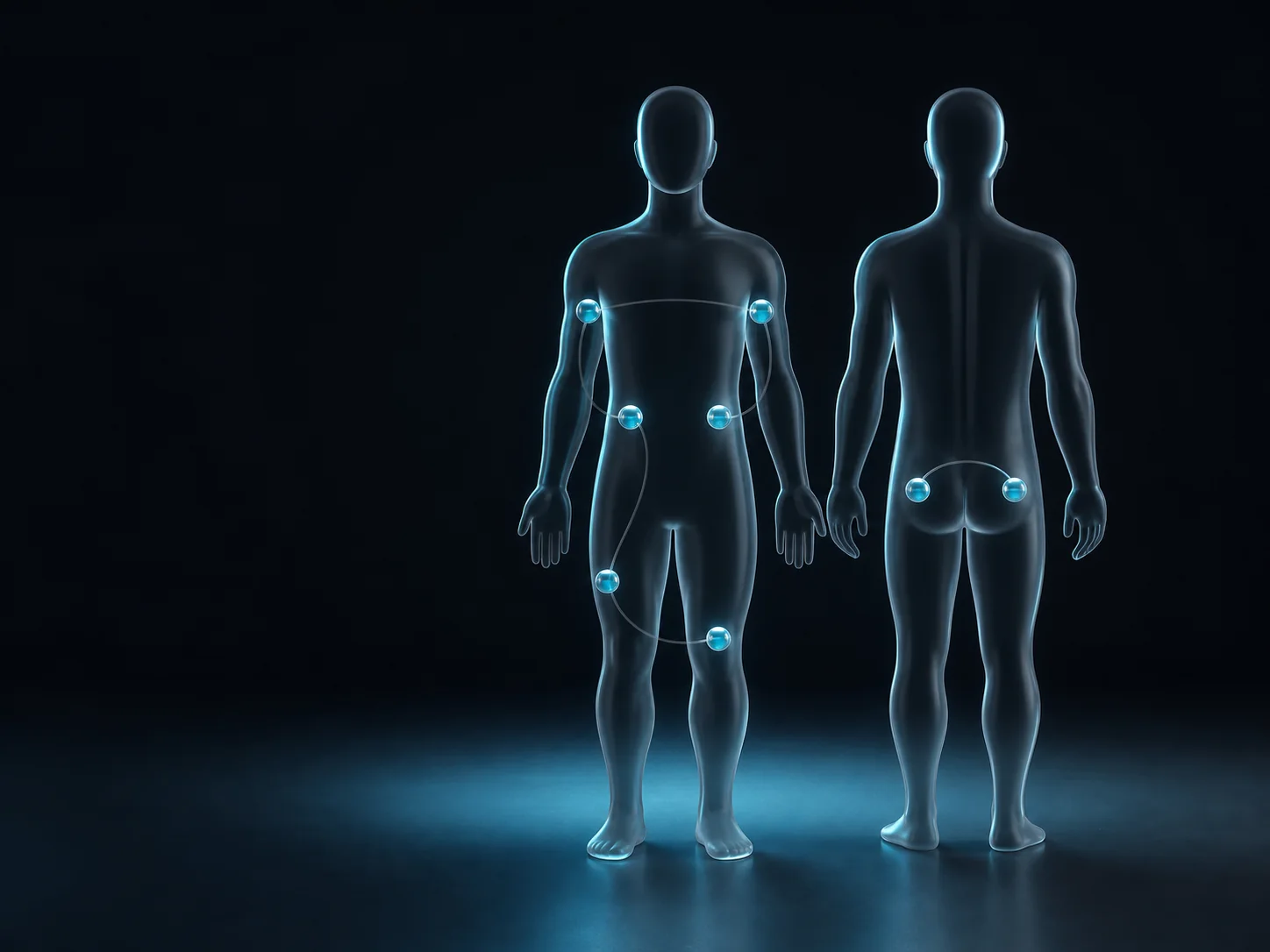 Injection Reminder site-rotation artwork with a body-map motif